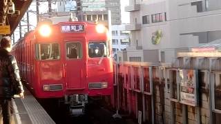 名鉄6000系ワンマン対応車×2普通知立ゆき豊田市駅到着