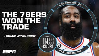 The 76ers won the Harden-Simmons trade - Brian Windhorst | NBA Crosscourt