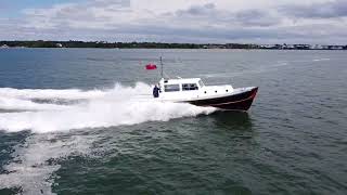 Nelson 40 Vigilant at speed in Southampton Water