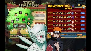 170k Fukurokumaru Deals Spending in Konoha Great Tree & Pain Tendo [Six Paths]. [Naruto Online]