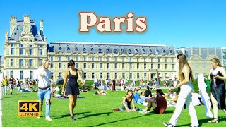 [4K] Paris Summer walk - Paris Hot Summer -June 2022
