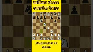 🔥Brilliant chess opening trap || Checkmate in 10 moves || tamil Max Chess