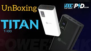 Dany Power Bank Unboxing || TITAN T-100 Black 20000 Mah Power Bank Unboxing || ShehzadaAkram