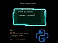 upper() method in string | python tutorial #shorts #python #cbse #pythonprogramming