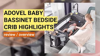 ADOVEL Baby Bassinet Bedside Crib Review: A Must-Have for New Parents?