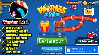 Download Worms Zone io Mod Apk V5.3.5 Terbaru 2024 Unlimited Coin & Unlock All Skin