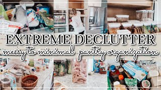 EXTREME CLEAN AND DECLUTTER WITH ME 2023 | MESSY TO MINIMAL KITCHEN ORGANIZATION | whitney pea