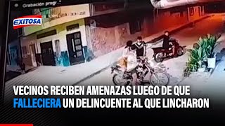 🔴🔵Iquitos: Vecinos reciben amenazas luego de que falleciera un delincuente al que lincharon