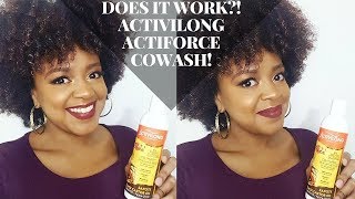 DOES IT WORK?! ACTIVILONG ACTIFORCE COWASH! FIRST IMPRESSIONS REVIEW | THE CURLY CLOSET