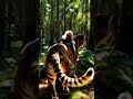 unlikely duo dog rides a tiger in epic adventure