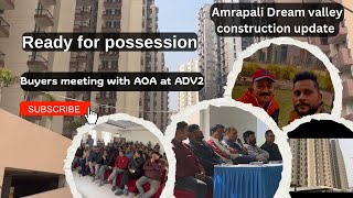 Amrapali Dream Valley construction update #possession update Noida extension Techzone 4