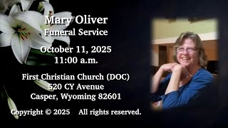 October 11, 2025, Mary Oliver Funeral