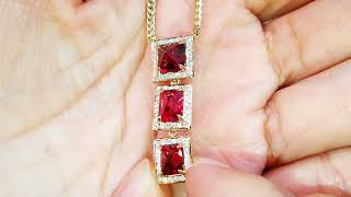 Burmese Jedi Spinel Necklace at  3.59ct  by Kat Florence KF07366