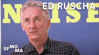 Ed Ruscha on working with gunpowder