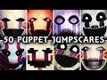 50 PUPPET JUMPSCARES! | Marionette in FNAF & Fangames