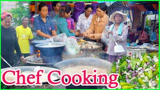 Chef Cooking - មកមើលចុងភៅនៅភូមិត្រាងចំអិនម្ហូប ថ្ងៃបុណ្យផ្ទះលោកតា សុស