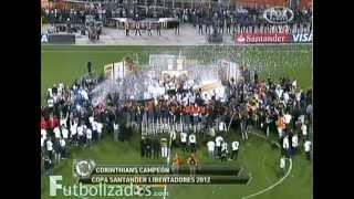 Corinthians 2 - Boca Juniors 0. Copa Libertadores 2012. CORINTHIANS CAMPEON