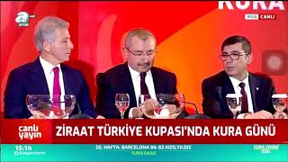 Ziraat Türkiye Kupası Kura Çekimi Şok Konuşma ( Sivası Çekme )