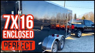 WE BOUGHT THE IDEAL 1/2 TON ENCLOSED TRAILER!!