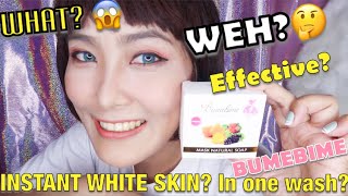 BUMEBIME MASK SOAP! HONEST REVIEW! INSTANT WHITE SKIN???