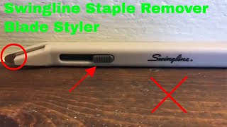 ✅  How To Use Swingline Staple Remover Blade Styler Review