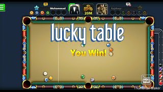 8 ball lucky table for me