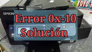 🔥SOLUCIÓN ERROR 0x-10🔥 Impresora Epson L575, L565 Similares