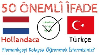 Hollandaca 50 önemli ifade,flemenkçeyi böyle öğrenin🚀