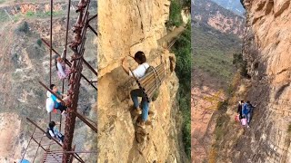 大凉山中的悬崖村！修建了一条钢梯后，如今怎么样了