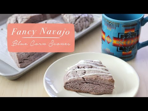 Fancy Navajo Blue Corn Scones Recipe - YouTube