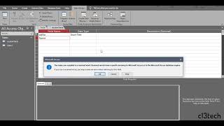 2. Microsoft Access Database Objects (Tables)