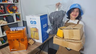 Sculpfun epic unboxing!, its new GALVO G9 + 4 IN 1 ROLLER