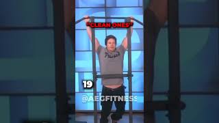 Mark Wahlberg Does 40 ''Clean'' Pull Ups 🤣 #Shorts
