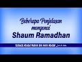 BEBERAPA PENJELASAN MENGENAI SHAUM RAMADHAN | USTADZ ABDUL HAKIM BIN AMIR ABDAT حفظه الله تعالى