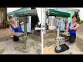 Complete Restoration Of Table Drill - Replace Gearbox Bearings Restoration | New Blacksmith Girl