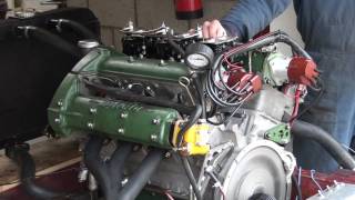 1953 Lancia D23 Sport engine on the test bench