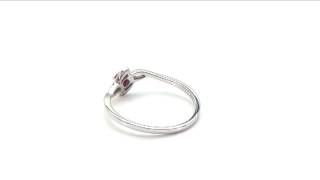 Johareez 0.10CTW Genuine Ruby .925 Sterling Silver Ring