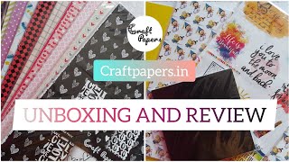 UNBOXING CRAFT SUPPLIES | PRINTED PAPER - CRAFTPAPERS.IN | HANDMADE CRAFTS | SRILEKHYA BUKKAPATNAM