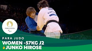 🇯🇵 Japan's Junko Hirose Shines in Women -57Kg J2 Final | Para Judo - Paris 2024 Paralympics