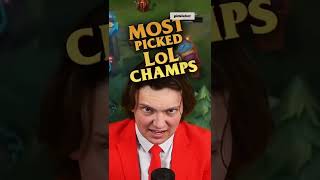 The top 5 MOST picked LoL champions - #shorts #leagueoflegends