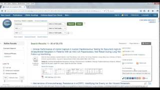 Locating permanent links in EBSCO search results