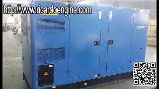 Weichai Ricardo 100kw diesel generator super silent soudproof cabin with automatic  ATS