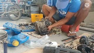 Restoration of Gasoline Motor at One Bagger Mixer