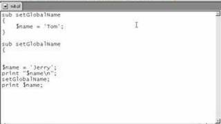 Perl Tutorials -Part 92 - Variable scope