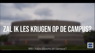 Studeren aan de VUB in 2020-2021 / Studying at VUB in 2020-2021