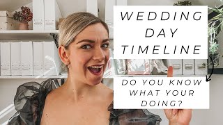 Building Your Own Wedding Day Timeline