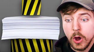 Hydraulic Press vs 1000 Sheets Of Paper