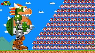 What if 100 Mario's can stop Robot Bowser in Super Mario Bros.?