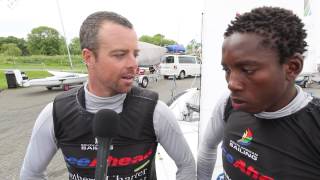 Winners of the 470 Men: Asenathi Jim \u0026 Roger Hudson