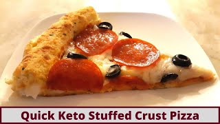 Quick Keto Coconut Flour Stuffed Crust Pizza (No Yeast Nut Free And Gluten Free)